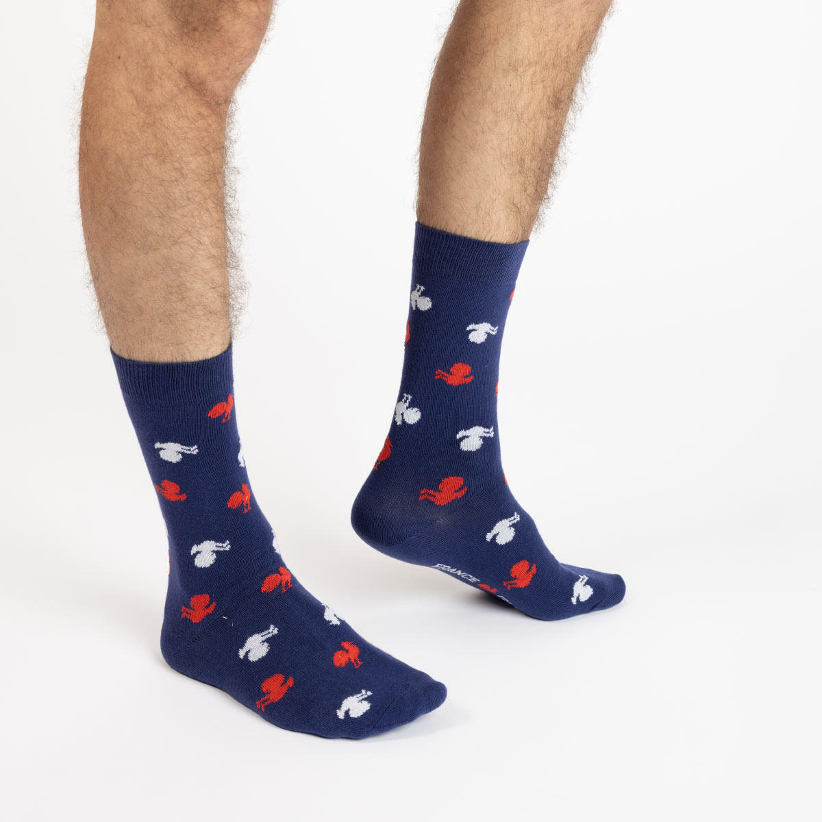 Chaussettes France Rugby Coqs Bleu 3/5