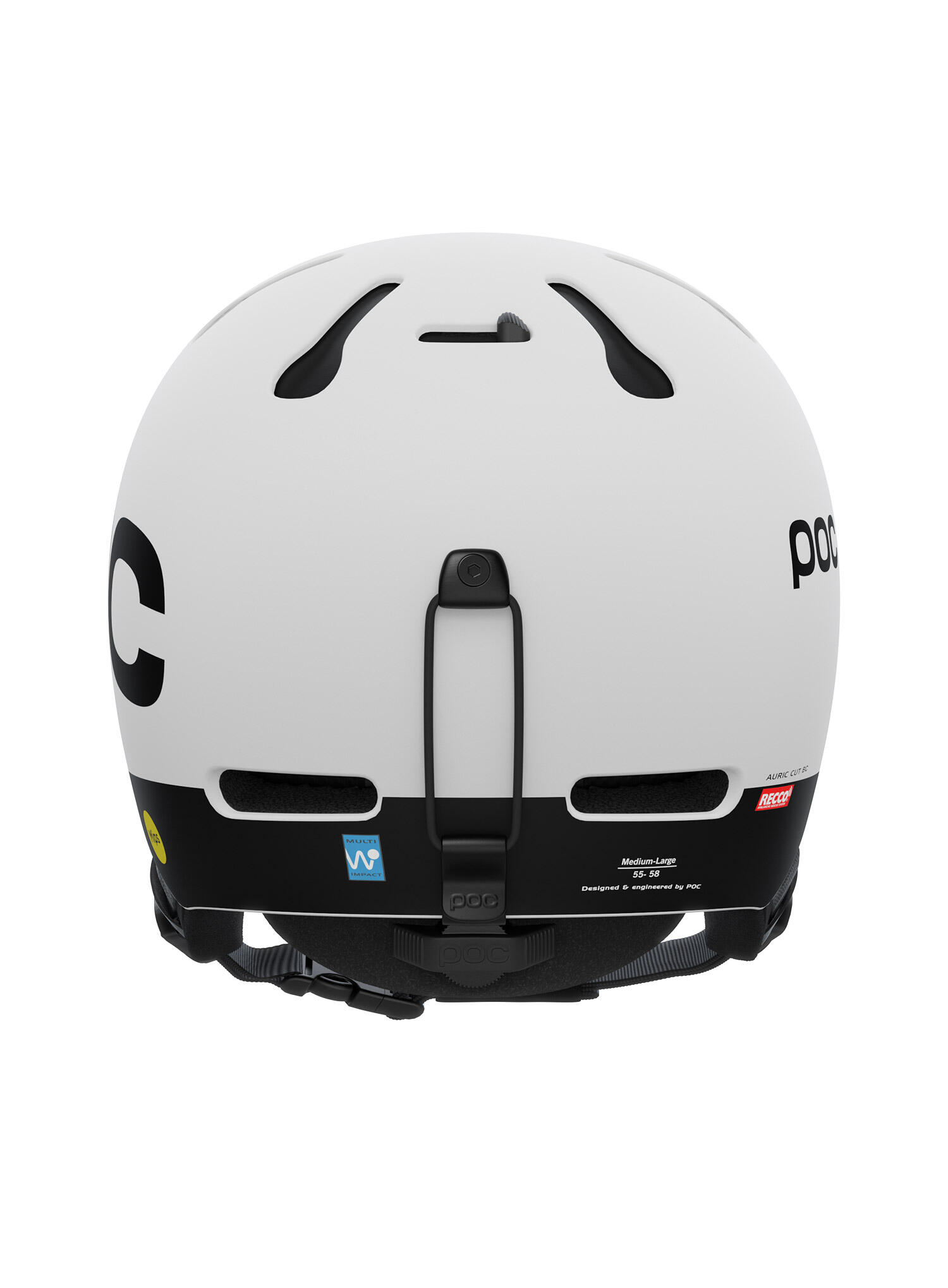 Casque POC Auric Cut BC Mips blanc mat 2/4