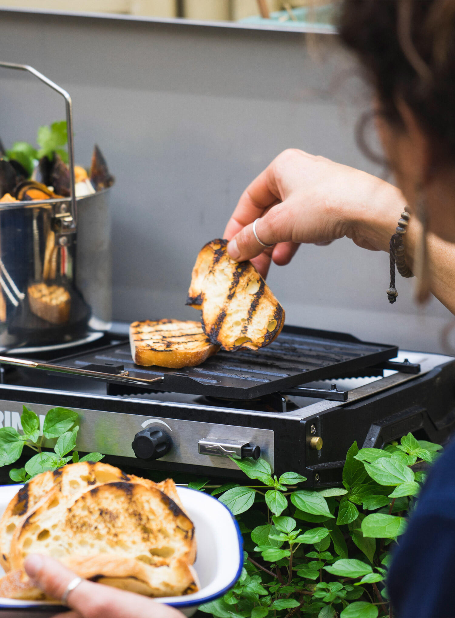 Campfire Griddle Plate Primus - Plaque de cuisson inox pour extérieur 2/5