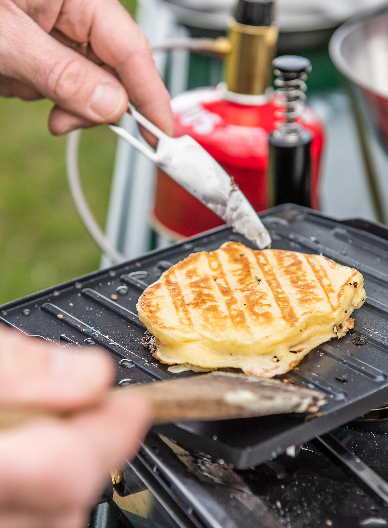 Campfire Griddle Plate Primus - Plaque de cuisson inox pour extérieur 4/5