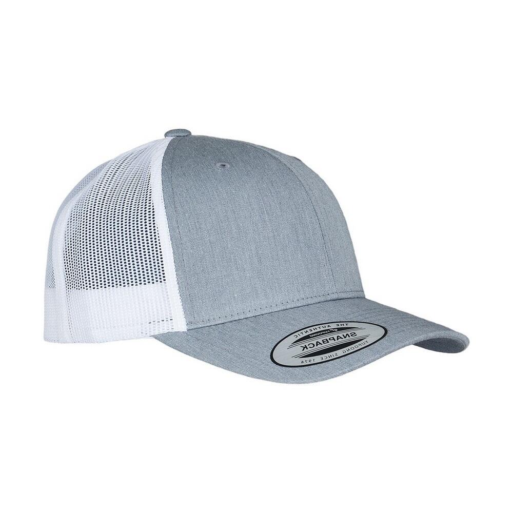 "Retro" Trucker Cap für HerrenDamen Unisex Damen und Herren meliert/Weiß 2/2