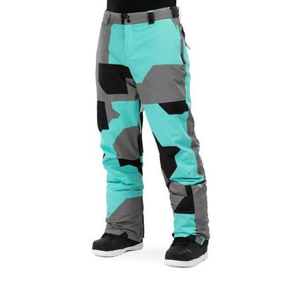 Heren wintersport snowboard broek voor sleet turquoise