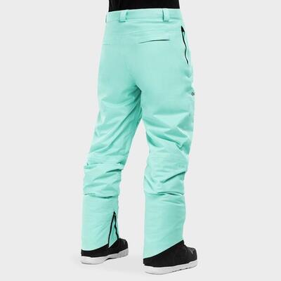 Heren wintersport snowboard broek voor p1 glacier turquoise