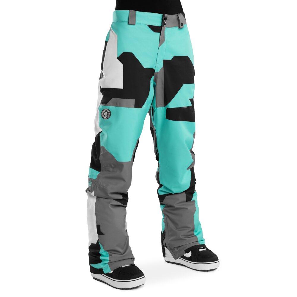 Calças de snowboard para mulher desportos de inverno p1-w sleet turquesa
