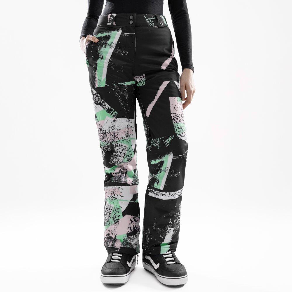 SIROKO Dames Wintersport snowboard broek voor P1-W Groove Multicolor