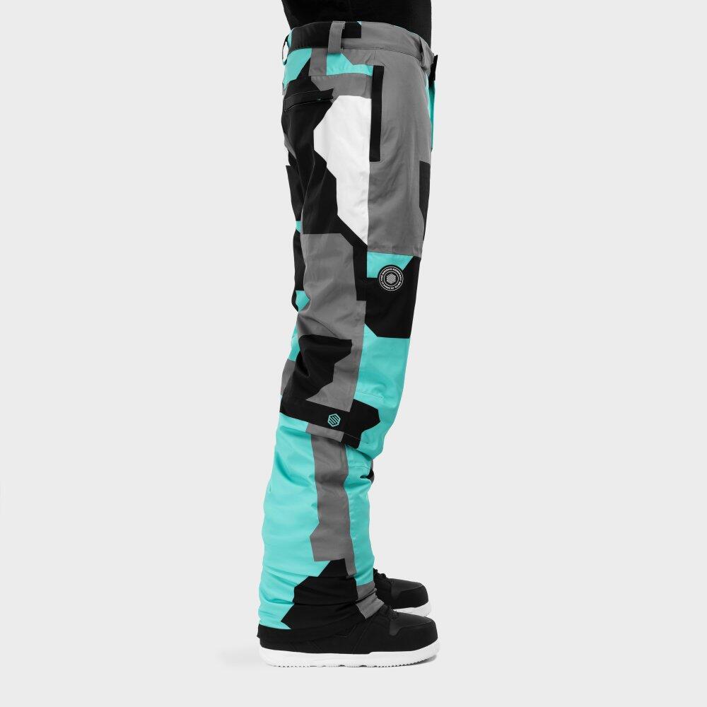 Herren Wintersport snowboardhose für P1 Sleet Türkis 3/7