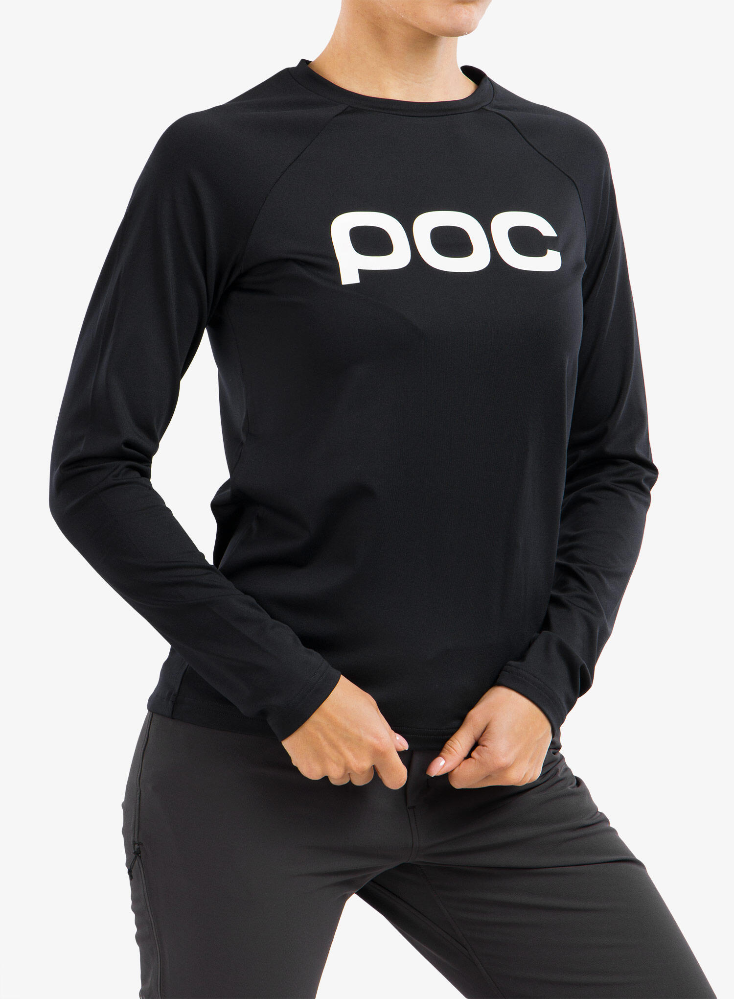 POC W's Reform Enduro Jersey - Uranium Black 3/7