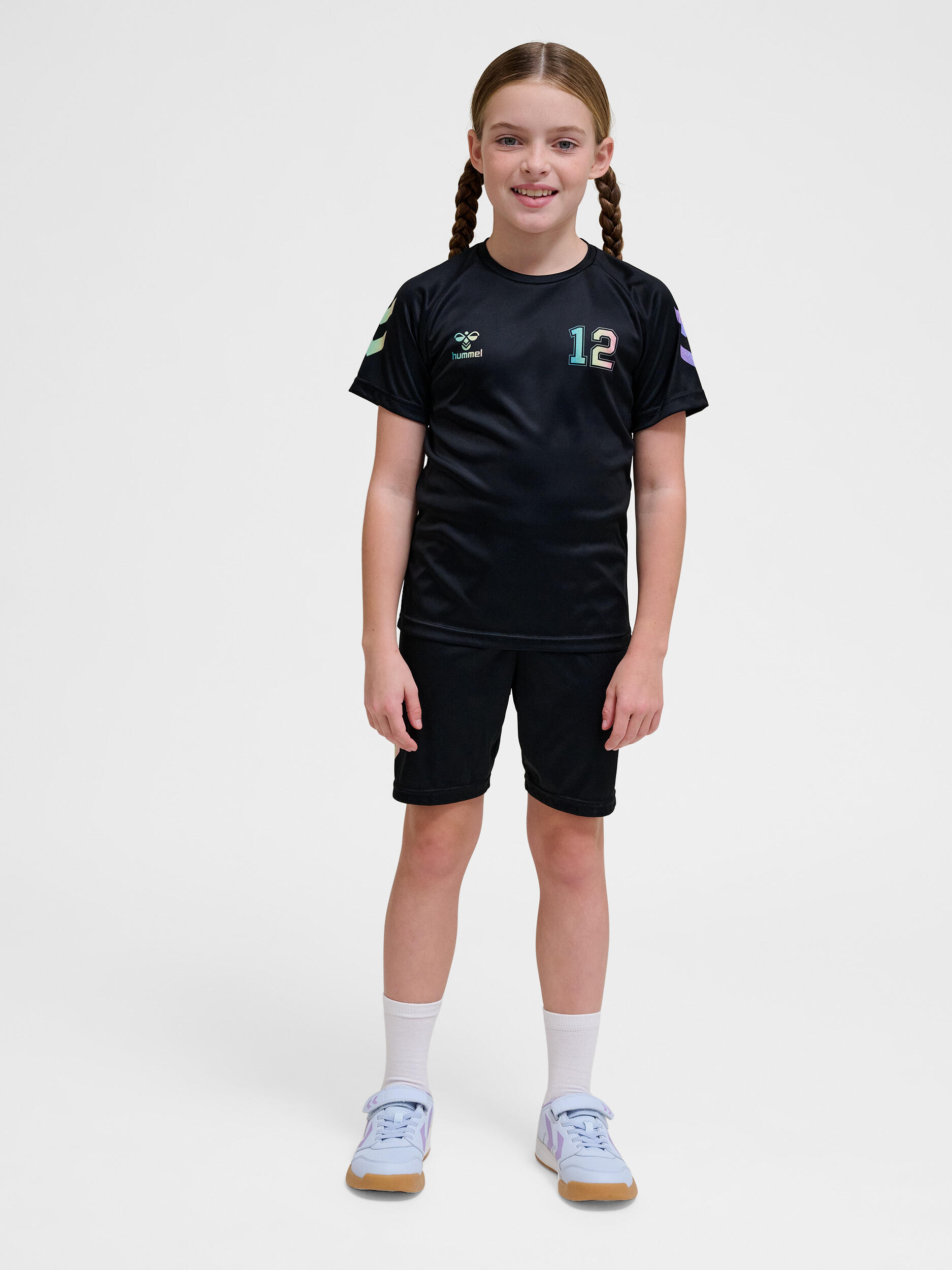 Instap T-Shirt Hmlshimmer Uniseks Kinderen HUMMEL 5/7