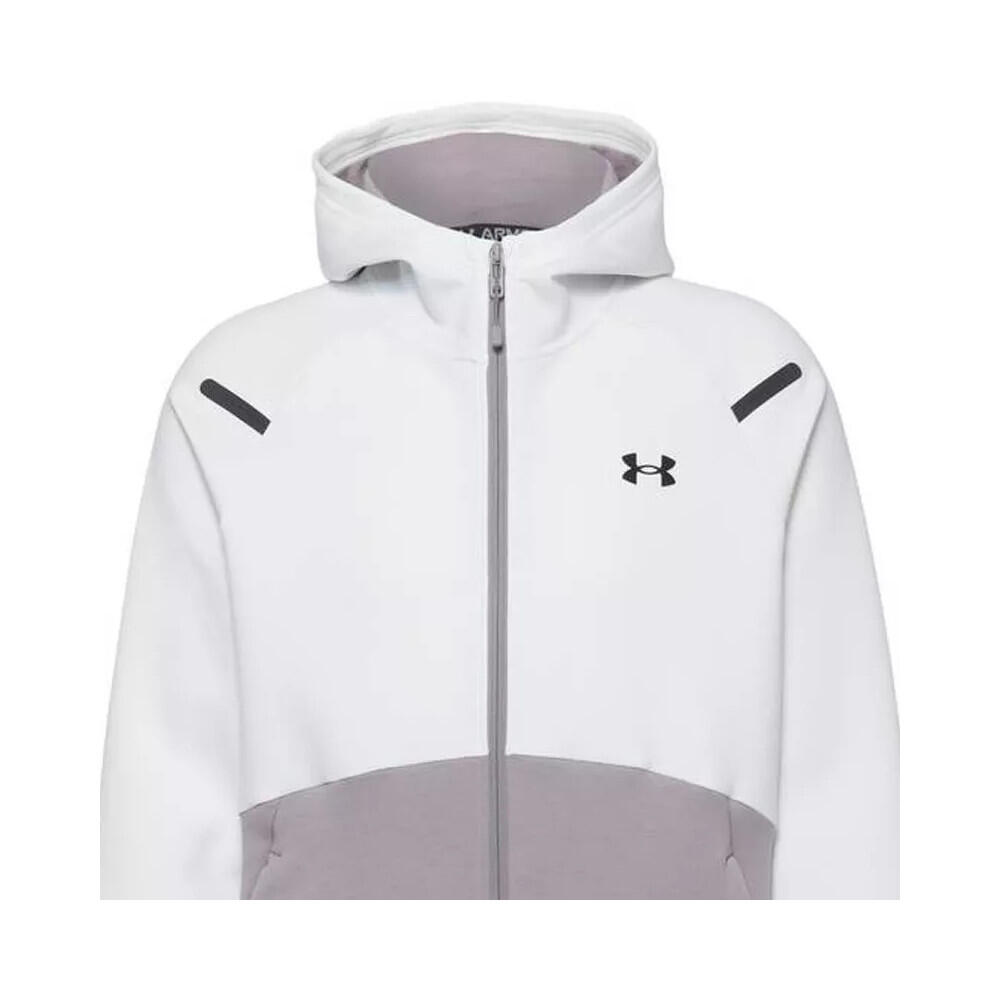 Felpa Uomo Under Armour Unstoppable Flc Fz grigio 3/3