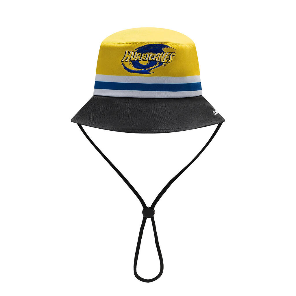 Hurricanes Super Rugby Supporter Bucket Hat Yellow and Black