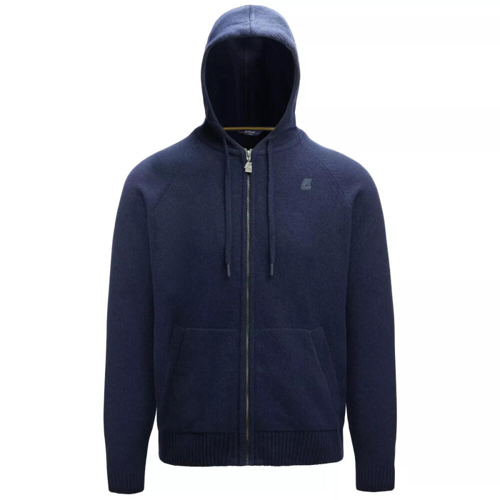 K-way - Pullover K-way Marcy Lambswool Zip Capuche - Pull - Bleu - 36 Xs - Decathlon