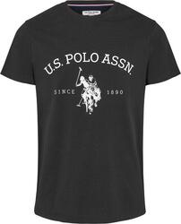 T-shirt U.S. POLO ASSN. Archibald pour hommes en coton pur - Noir Petit