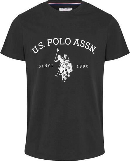 T-shirt U.S. POLO ASSN. Archibald pour hommes en coton pur - Noir Petit