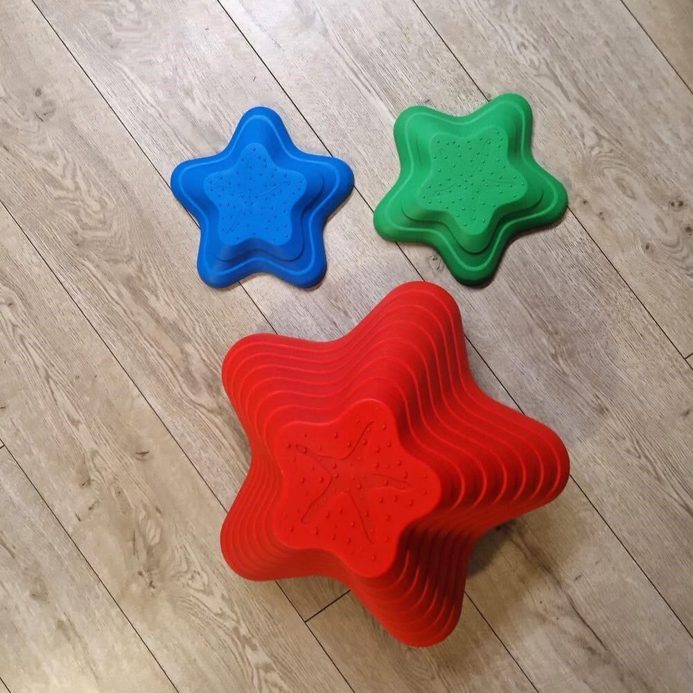 Sensorischer Balancierpfad für Kinder – 6 Steine in Sternform 5/7