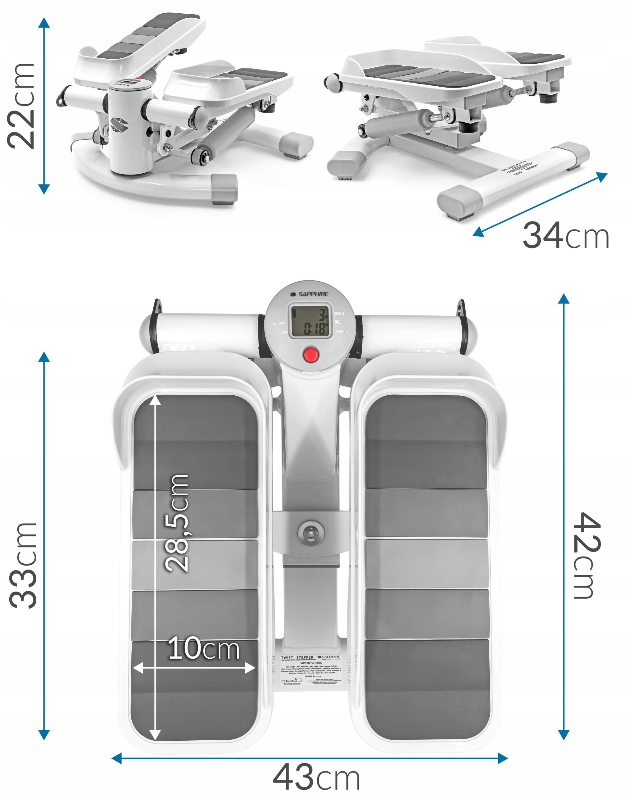 Stepper skrętny z linkami Sapphire SG-1090S 7/7
