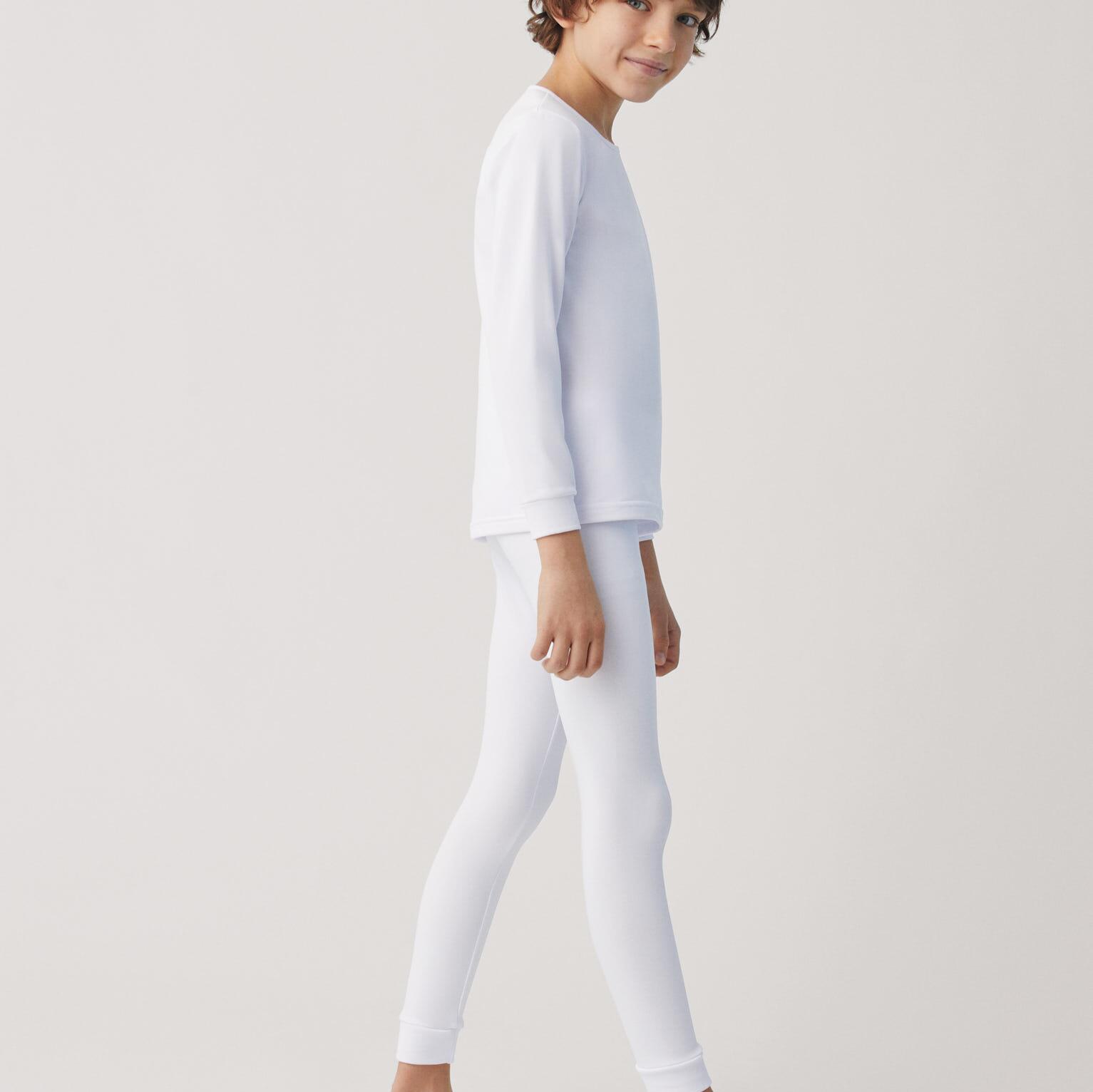 Legging intérieur thermique enfant blanc 5/5