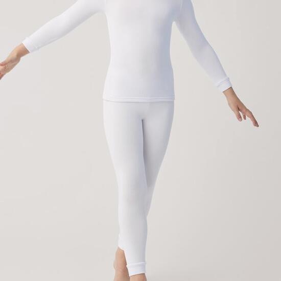 Legging intérieur thermique enfant blanc