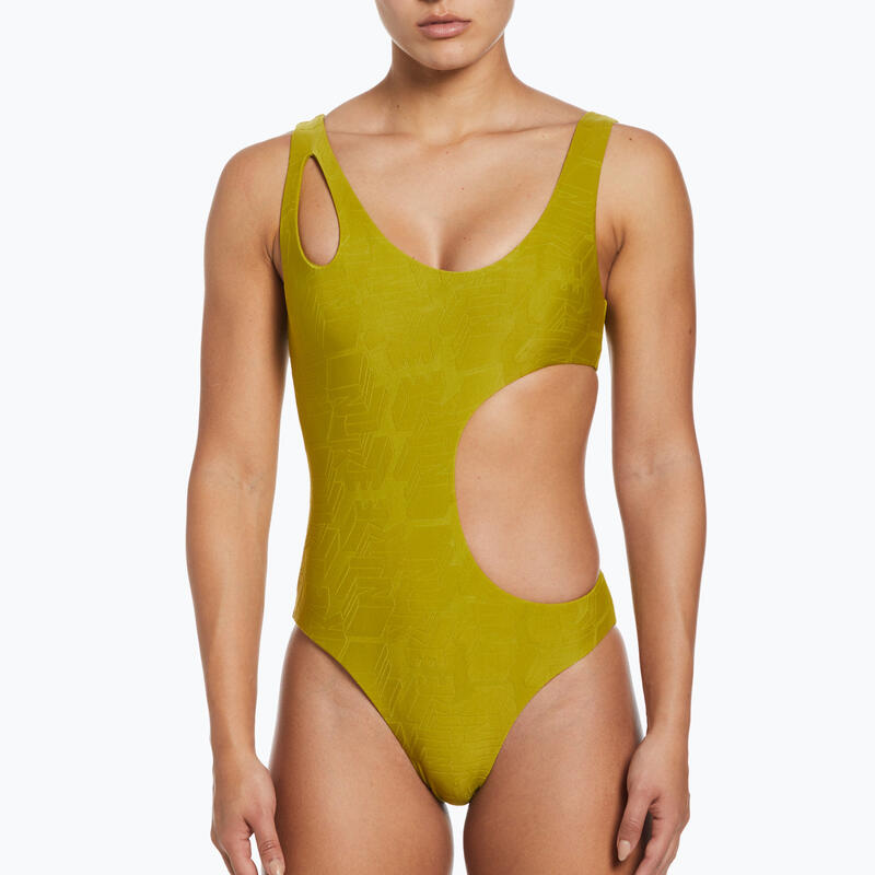 Maillot de bain une pièce Nike Block Texture pour Femme