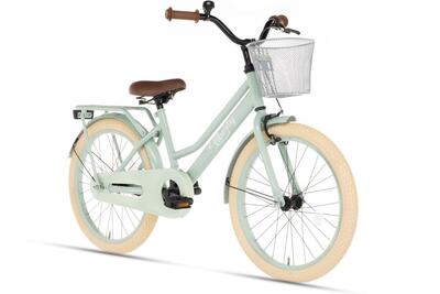 Cortego liberty meisjesfiets groen 22 inch + mand - kinderfiets