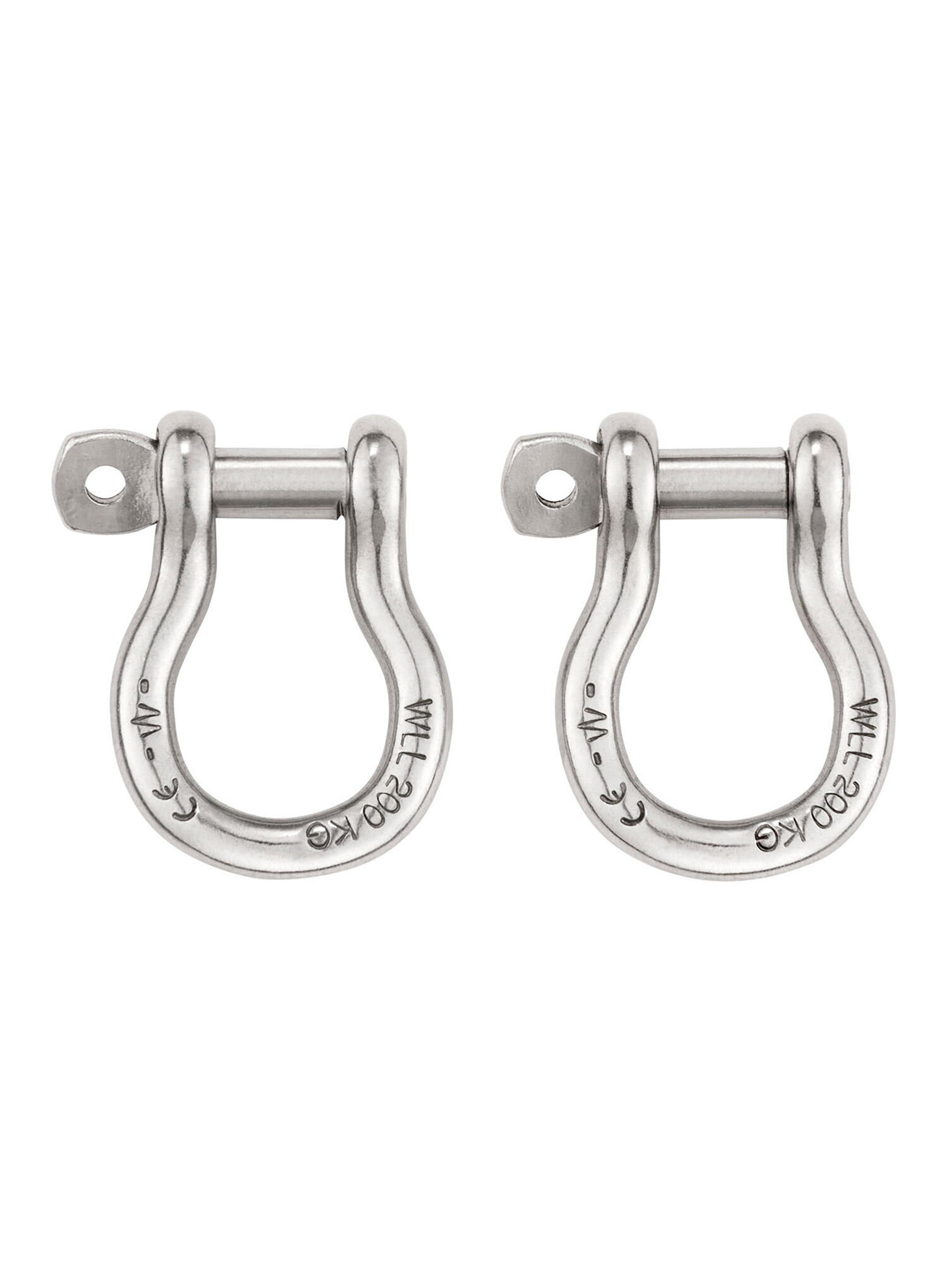 Manilles PETZL C087AA00 pack 2 acier inoxydable légères 20g pour sellette PODIUM 1/2