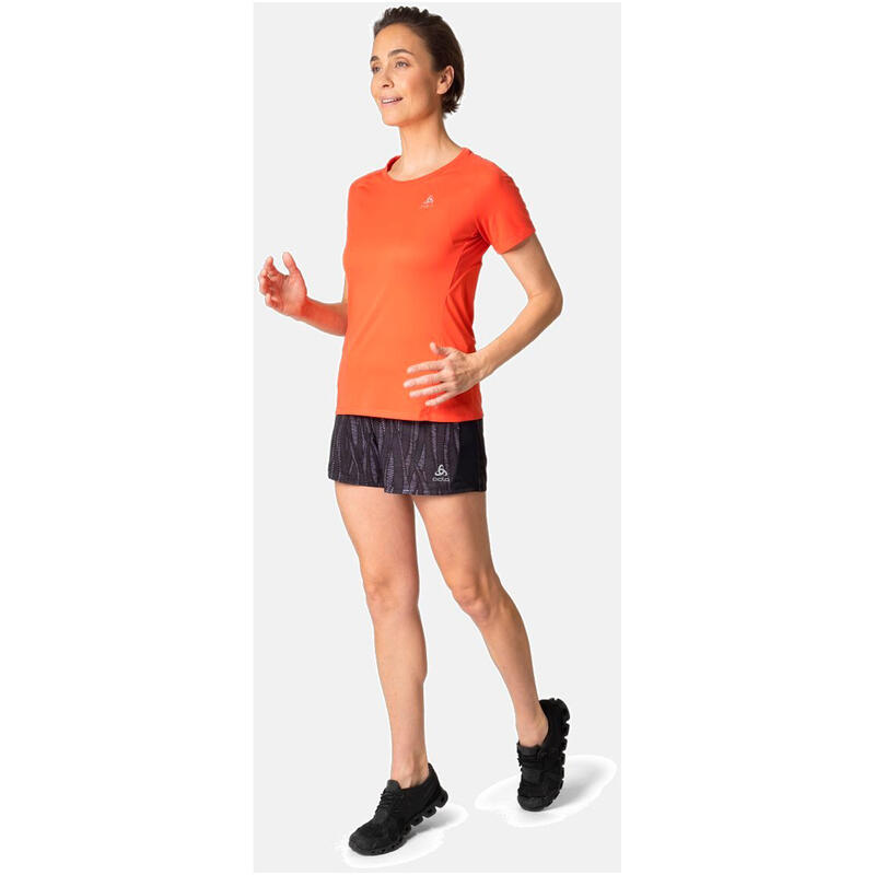 Maillot Manches Courtes Odlo Essential Chill-Tec Femme Orange