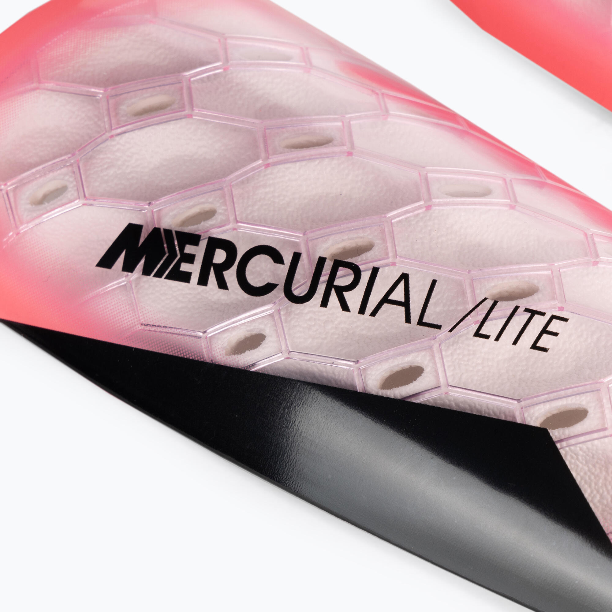 Espinilleras Mercurial Lite Fútbol para Adultos Unisex Negro, Rosa Claro 4/5