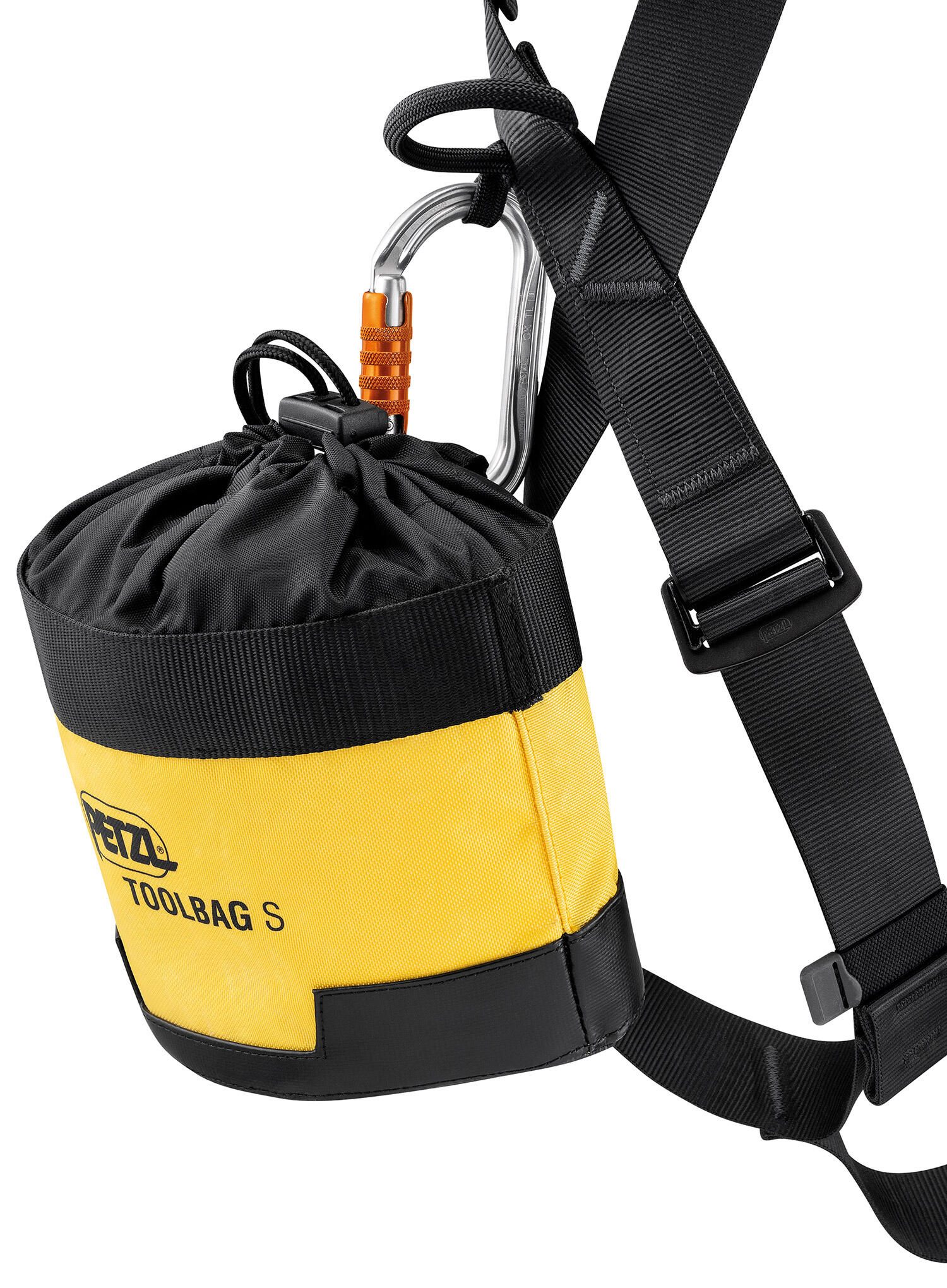 Petzl Newton Absturzsicherung Gurtband schwarz mit automatischen Schnallen 4/4