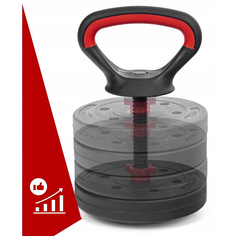 Hantle regulowane 6w1 sztanga kettlebell Sapphire SG-1120K 2x20kg