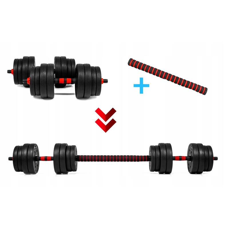 Hantle regulowane 6w1 sztanga kettlebell Sapphire SG-1115K 2x15kg