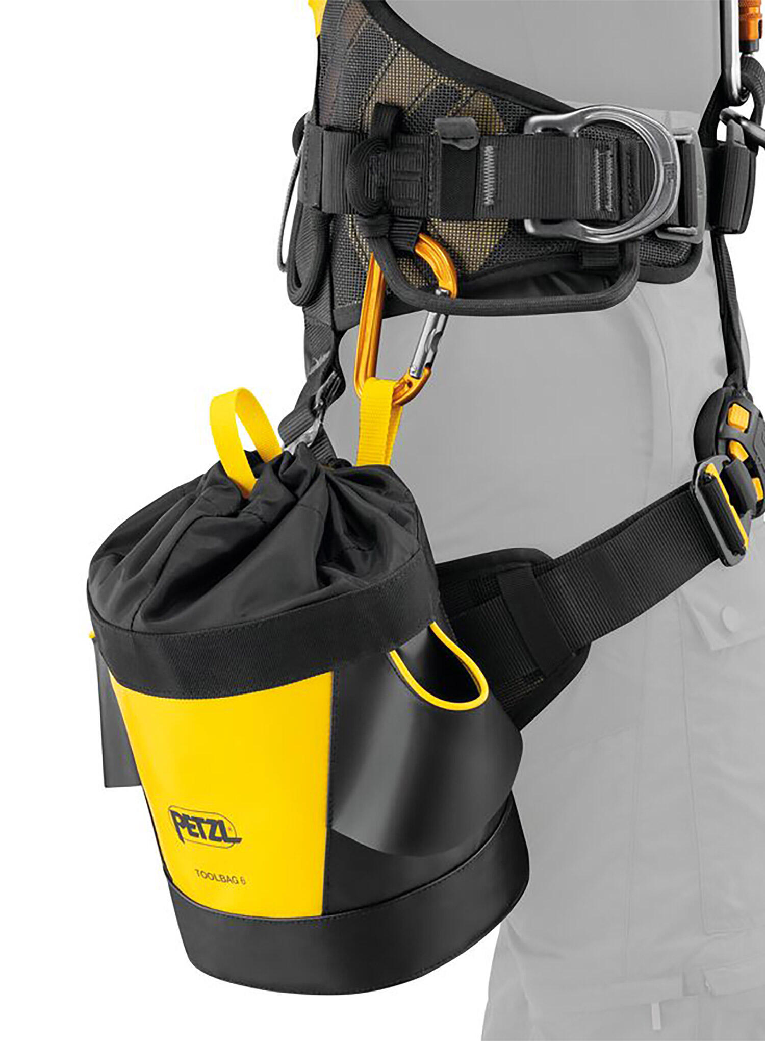 Toolbag PETZL 6 L poche-outils TPU sans PVC ouverture une main INTERFAST 4/5