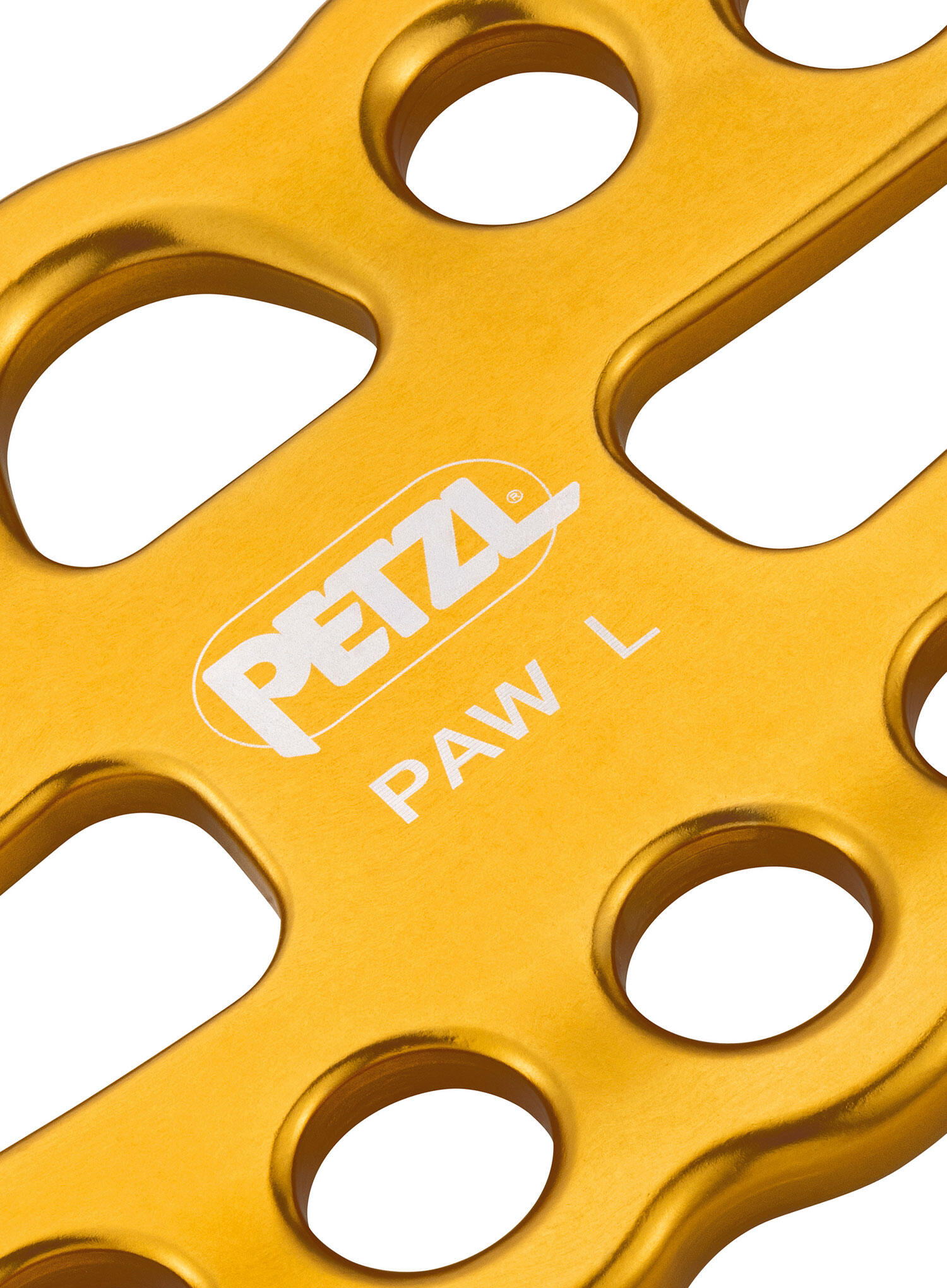 Multiplicateur d'amarrages PETZL PAW L aluminium forgé 19 mm 50 kN jaune 350 g 2/2