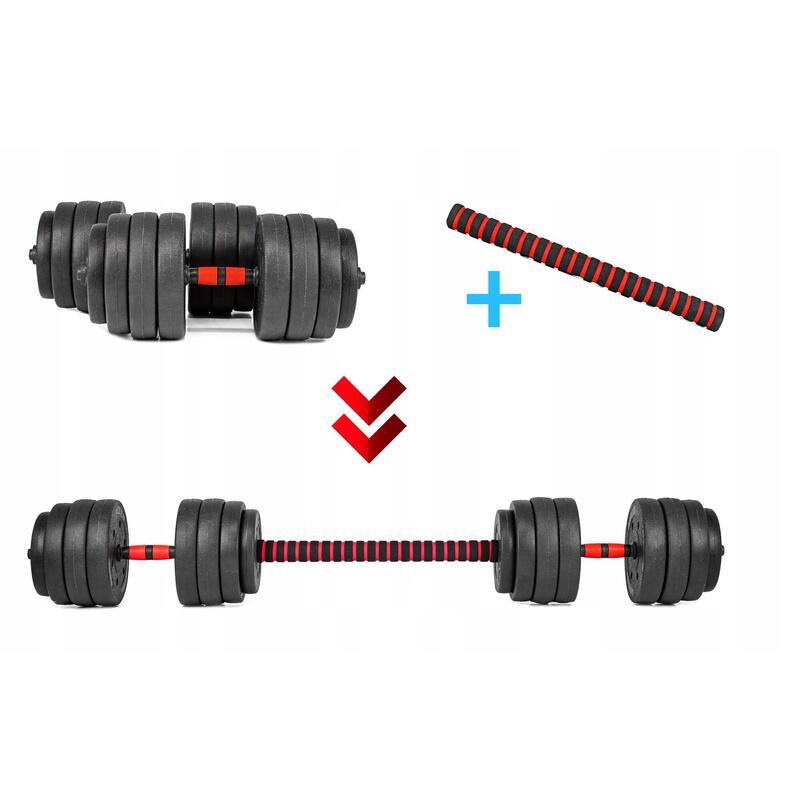Hantle regulowane 6w1 sztanga kettlebell Sapphire SG-1120K 2x20kg