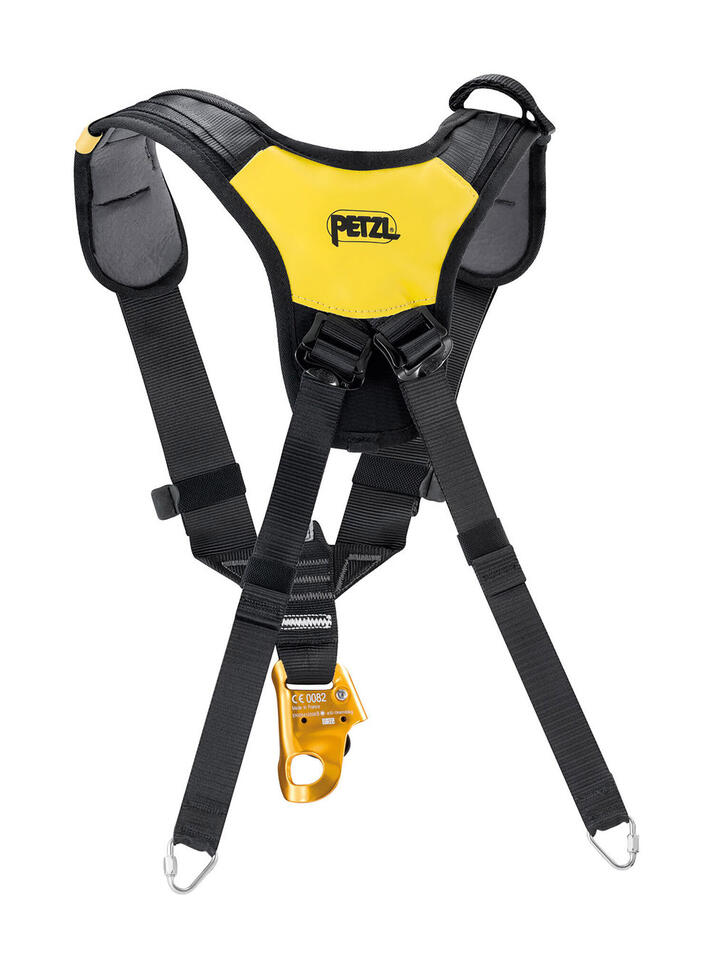 Uprząż piersiowa Petzl Top Croll S - black/yellow