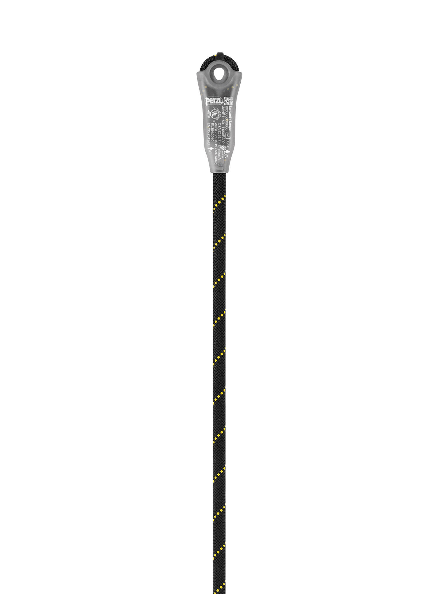 Longetta Petzl Jane I 150 cm corda dinamica poliestere con manicotto in plastica 2/3
