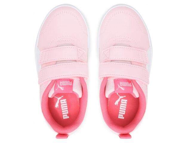 Baskets Courtflex V2 Enfant PUMA Almond Blossom White Pink 7/7