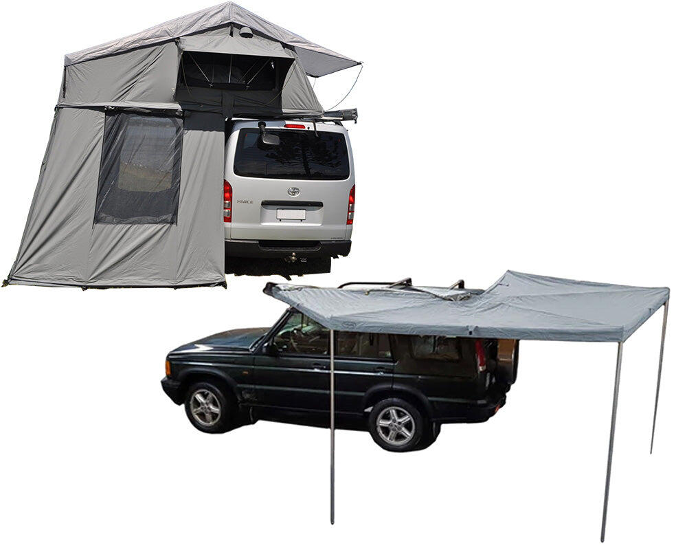 Extended Ventura Deluxe 1.4 Roof Top Tent + Annex + 270 Awning 1/7