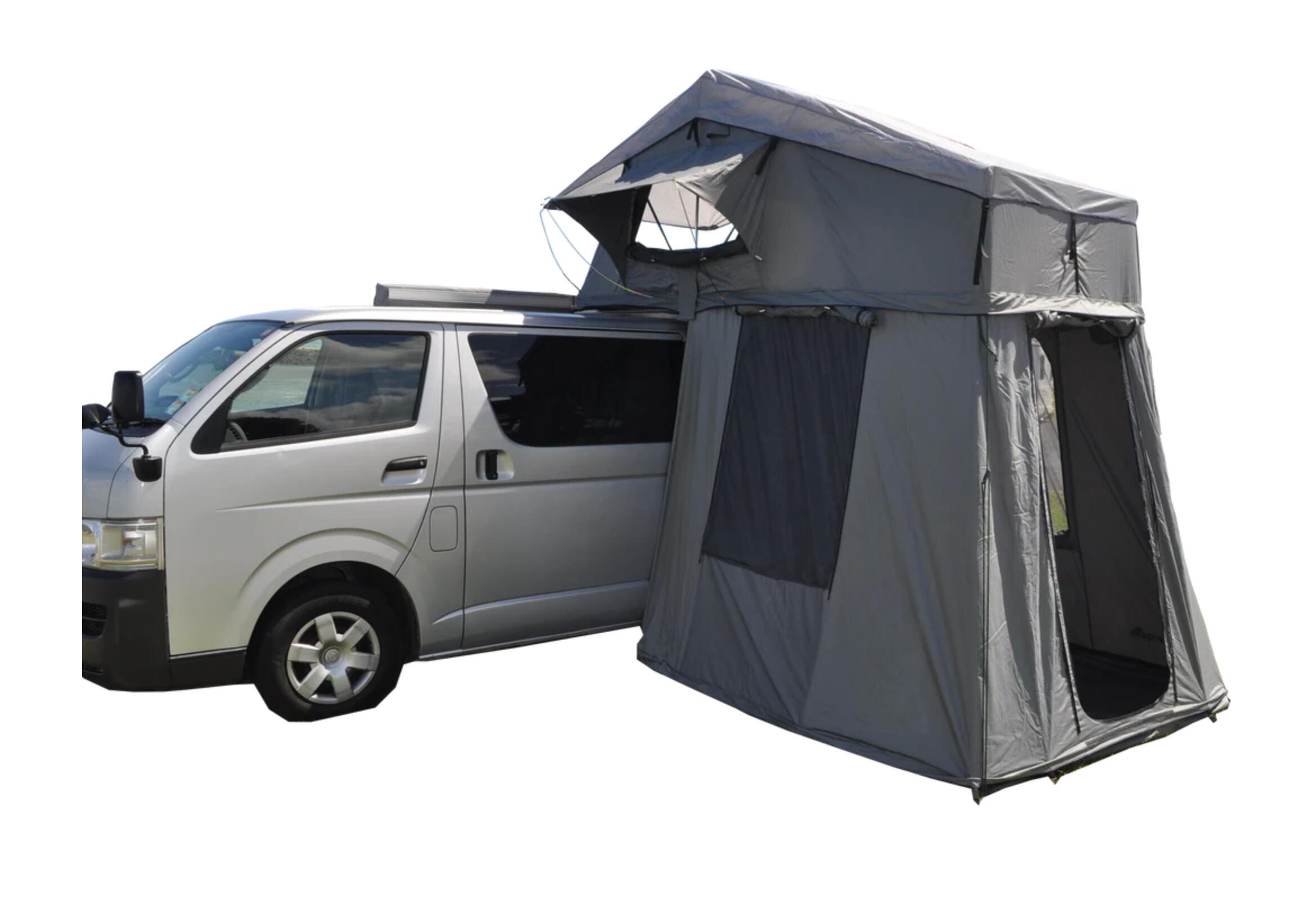 VENTURA ROOF TENT 2X Extended Ventura Deluxe 1.4 Roof Top Tent + Annex