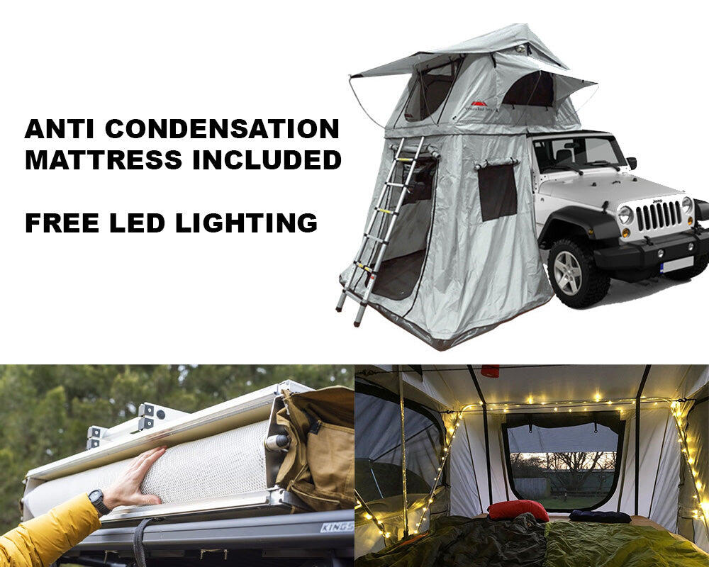 Ventura Deluxe 1.4 Roof Top Tent + Annex + Extra Mattress + Lights 2/7