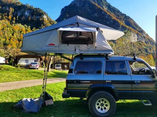 VENTURA ROOF TENT Extended Ventura Deluxe 1.4 Roof Top Tent + Thermal Liner
