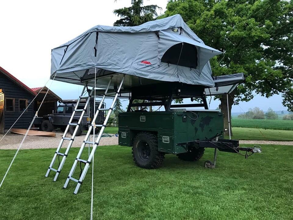 Extended Twin Ladder Ventura Deluxe 1.8 Roof Top Tent + Extra Mattress 5/6