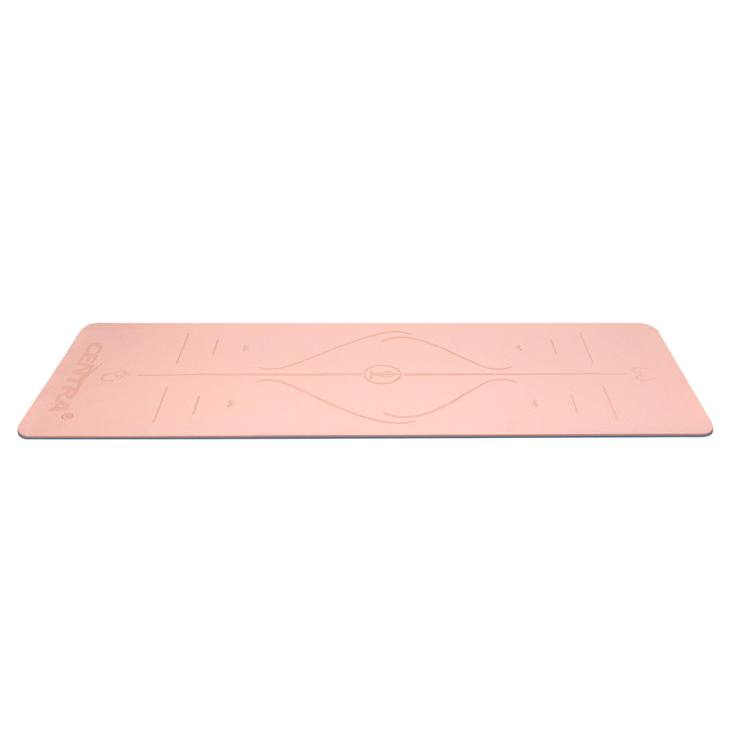 Centra 183x61x0.6cm Yoga Mat - Pink and Navy