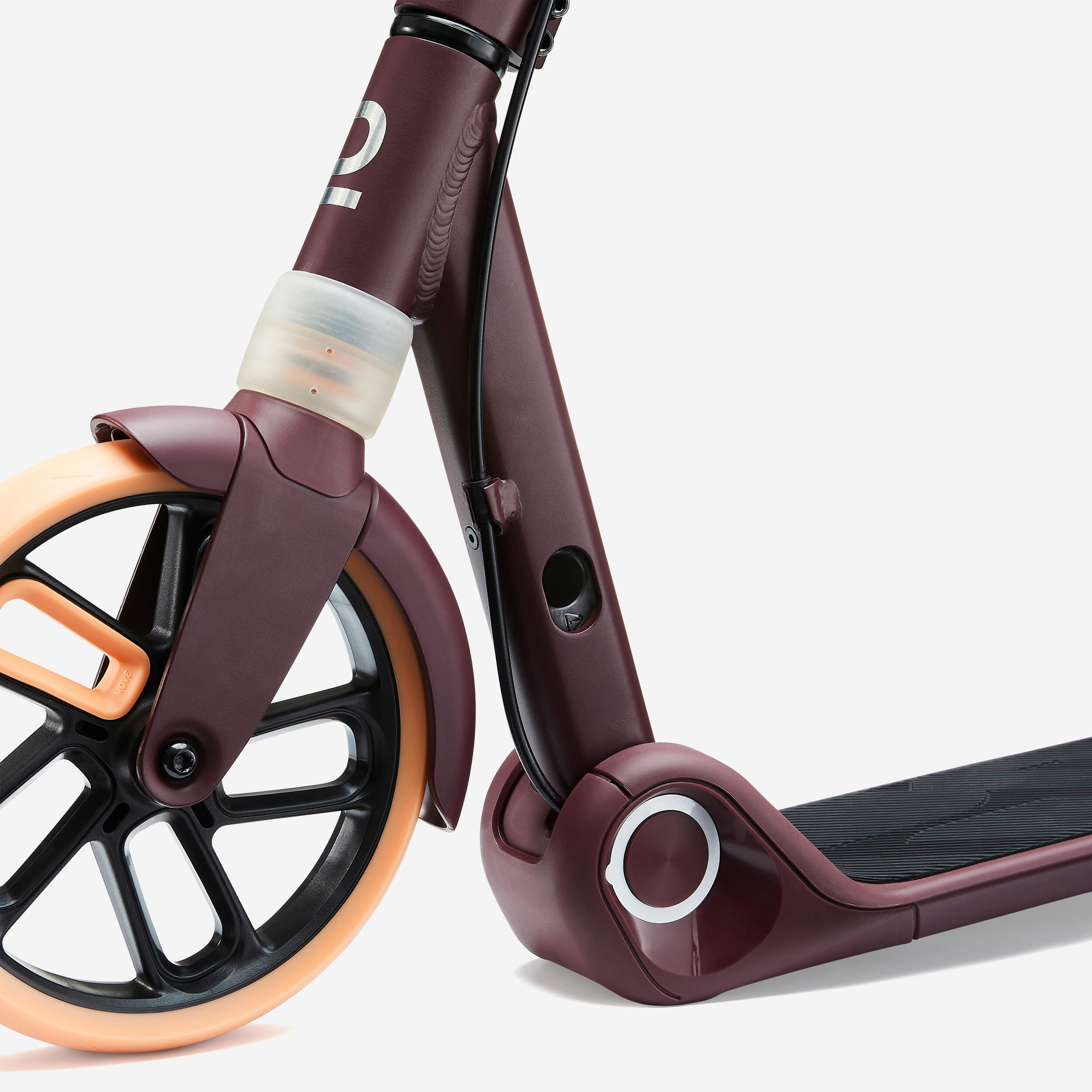 Seconde vie Trottinette junior m900 bordeaux et touche orange 4/5