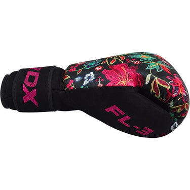 Bokshandschoenen FL-3 FLORAL - Zwart 5/7
