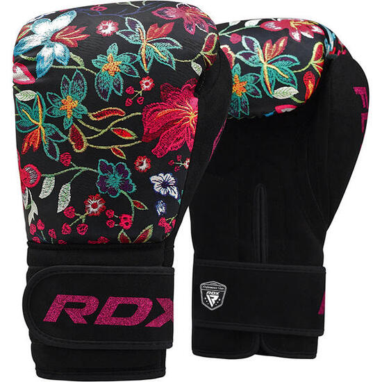 Gants de boxe RDX FL3 Floral – Noir – 8oz