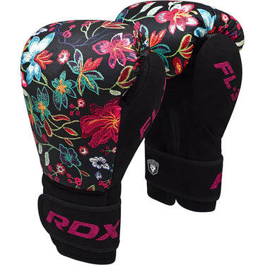 Bokshandschoenen FL-3 FLORAL - Zwart 2/7