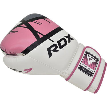 Guantoni Boxe RDX F7 Ego – Bianco/Rosa – 12oz 4/7