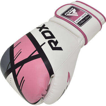 Guantoni Boxe RDX F7 Ego – Bianco/Rosa – 12oz 3/7