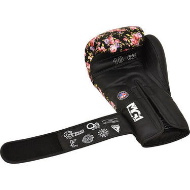Boxhandschuhe RDX FL5 Floral – Schwarz/Floral – 12oz 5/6