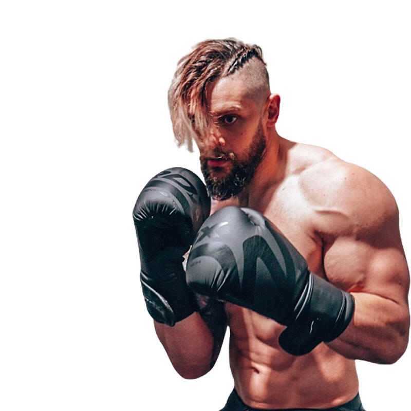 RDX F15 Noir Leather X Boxing Gloves 2/5