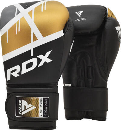 Gants de boxe RDX F7 Ego – Noir/Or – 14oz